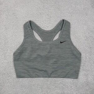 Nike Dri-FIT Womens Racerback Sports Bra Heather Gray Size L 716937-477445 Yoga